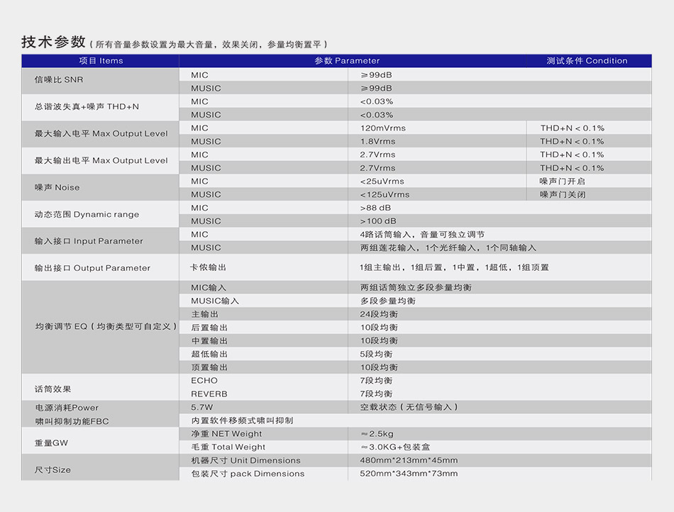 崔帕斯DTS卡拉OK影院处理器 SISO TP1080M