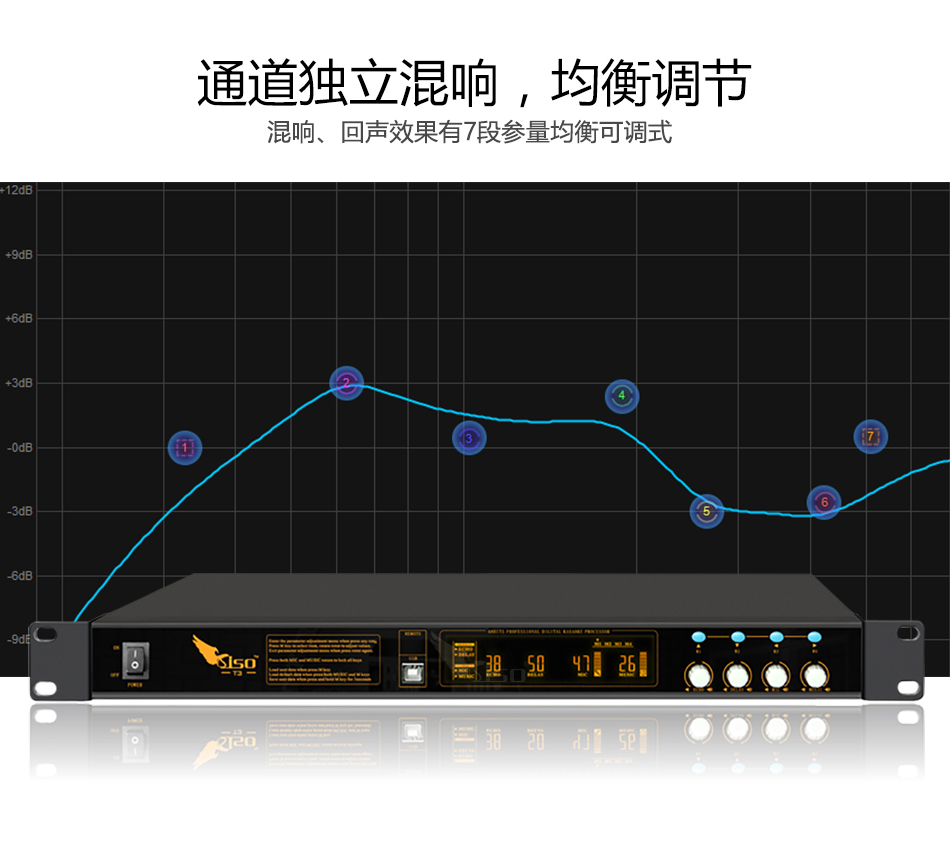 崔帕斯数字KTV前级效果器 SISO T3