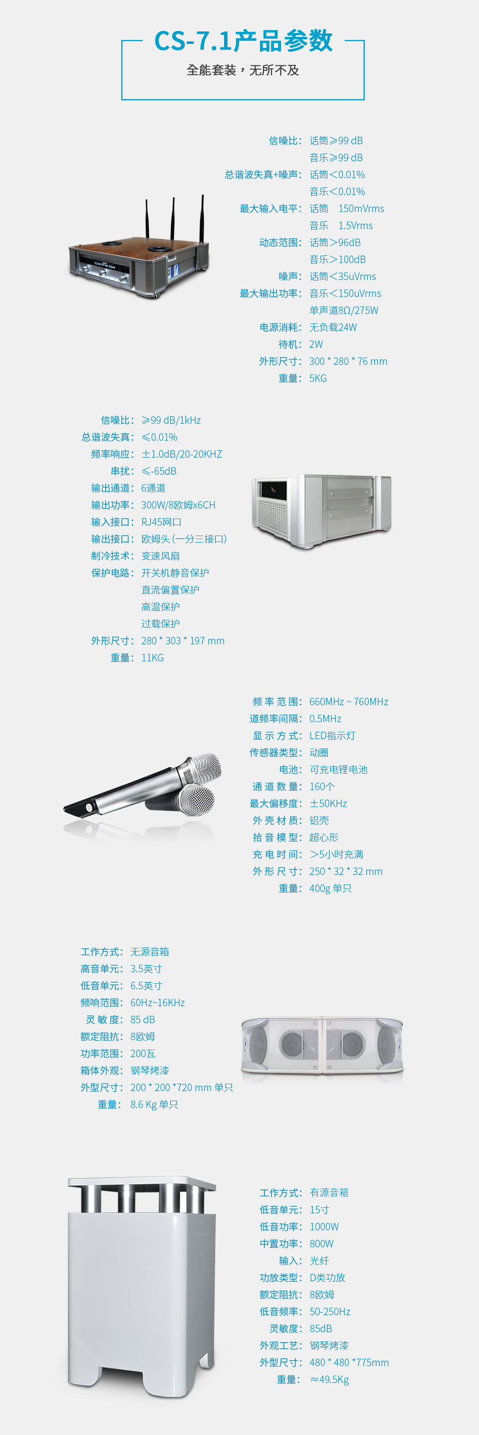 崔帕斯出品智能卡拉OK影院 CS-7.1