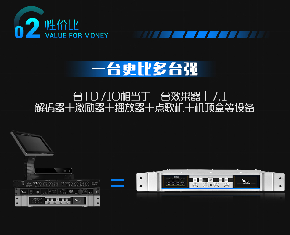 崔帕斯 SISO TD710 在线影K解码效果器