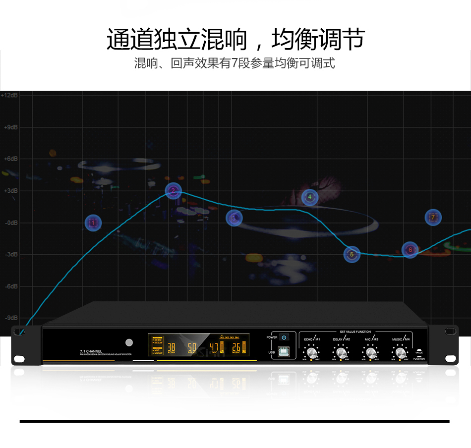 崔帕斯 SISO OS510 专业KTV效果器